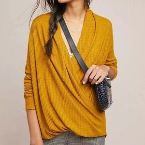 Anthropologie Akemi+Kin Woodruff Wrap Top